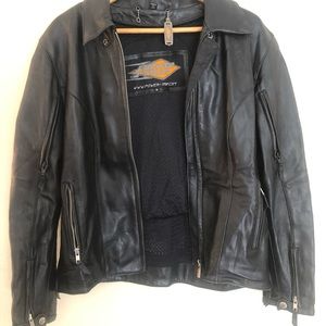 Womens Medium Power Trip Motorcycle Leather Jacket